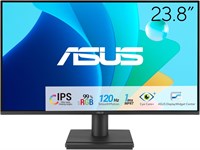 Игровой монитор ASUS VA249HG Eye Care: 24 дюйма (видимая область 23,8 дюйма), IPS, Full HD, 99% sRGB, безрамочный, 120 Гц, Adaptive-Sync, 1 мс MPRT, HDMI, VGA, защита от синего света, отсутствие мерцания, возможность настенного крепления — черный. 1000021553