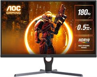 Игровой монитор AOC 24G11E 23,8 дюйма, быстрая IPS-матрица, разрешение Full HD 1920x1080, частота обновления 180 Гц, время отклика 0,5 мс (MPRT), поддержка HDR10, HDMI 2.0 x 1, DisplayPort 1.4 x 1, адаптивная синхронизация, 16,7 миллионов цветов. 1000021559