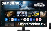 Samsung 43-дюймовый смарт-монитор M7 M70F (искусственный интеллект и интеллектуальные функции), разрешение 4K (3840 x 2160), частота обновления 60 Гц, USB Type-C, простая подставка, большой экран для развлечений и работы, LS43FM702UMXUE 1000021575