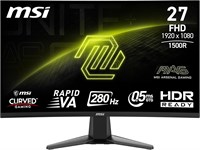 Изогнутый игровой монитор MSI 27mag 276CXF 0,5 мс 280 Гц Full HD Rapid VA HDMI DP mag 276CXF 1000021597