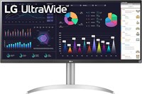 Монитор LG 34WQ650 W, 34 дюйма, соотношение сторон 21:9, UltraWide, Full HD, разрешение 2560 x 1080, IPS, черный, 34WQ650-W.AUS 1000021612