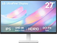 Монитор LG 27US500-W Ultrafine, 27 дюймов, 4K UHD (3840x2160), HDR10, IPS-матрица, безрамочный дизайн, режим чтения, функция Flicker Safe Switch, HDMI, DisplayPort — белый. 1000021616