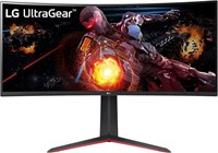 LG 34GP63A 34-дюймовый изогнутый монитор UltraGear QHD HDR 10 160 Гц с регулируемой по высоте и наклону подставкой и встроенными динамиками 1000021620