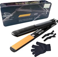 Выпрямитель и плойка для волос MAIYIDACK 2 в 1, керамический утюжок для выпрямления и быстрого нагрева, профессиональный подарок для девушек и женщин (серый). 1000022115