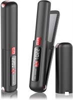 Беспроводной выпрямитель и плойка 2-в-1, миниатюрный утюжок для укладки волос с USB-зарядкой и аккумулятором 4500 мАч, керамические пластины с быстрым нагревом за 10 секунд, компактный дорожный инструмент для укладки волос, легкий для использования в доро 1000022127