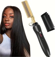 Расческа 2 в 1 для укладки волос с подогревом, для сушки влажных и сухих волос, выпрямитель, плойка, электрический утюжок для волос. 1000022180