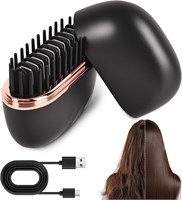 Мини-выпрямитель для волос BananaHome, перезаряжаемый беспроводной выпрямитель для волос, беспроводная расческа 2-в-1 для дома и путешествий, подарок, расческа для выпрямления волос и контроля над пушистостью для всех типов волос. 1000022201