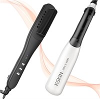 Паровой выпрямитель для волос K.Skin, PTC, трехступенчатый интеллектуальный выпрямитель для волос с постоянной температурой, щетка-расческа, электронный стайлер для выпрямления волос, KD880, белый. 1000022232