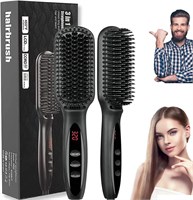 Ионная щетка для выпрямления волос BIKUUL с защитой от ожогов и автоматической блокировкой температуры, керамическая расческа-выпрямитель для волос PTC для женщин, многофункциональная расческа для волос и щетка-выпрямитель для бороды 3-в-1 для мужчин 1000022233