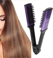 Щетка-выпрямитель для волос SYOSI, антистатическая расческа, двусторонняя, инструмент для выпрямления волос V-образной формы, инструмент для распутывания волос и укладки, уменьшающий секущиеся кончики. 1000022266