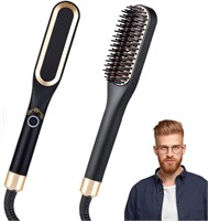 Выпрямитель для бороды для мужчин, расческа-выпрямитель для волос, ионная термощетка для быстрой укладки, защита от ожогов, регулируемая температура, портативный выпрямитель для волос для мужчин и женщин, идеальный подарок для домашнего использования. 1000022270