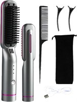 Беспроводная щетка-выпрямитель для волос NALACAL - перезаряжаемая через USB щетка-выпрямитель для волос - быстро нагревающаяся щетка с 3 температурными режимами, расческа для укладки для путешествий. 1000022275