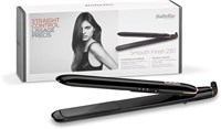 Выпрямитель для волос BaByliss Smooth Finish 230 | Титаново-керамические пластины для эффективного выпрямления | Регулируемые температурные режимы для разнообразных укладок | Результаты салонного качества в домашних условиях | ST250SDE (черный) 1000022277