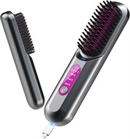 Беспроводная щетка-выпрямитель для волос KASTWAVE, портативная щетка-выпрямитель для путешествий, мини-ионная щетка-выпрямитель для бороды для мужчин, щетка-выпрямитель для волос с USB-зарядкой для женщин. 1000022316