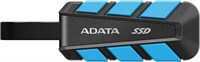 Внешний SSD-накопитель AData SC740 объемом 1 ТБ, USB 3.2 Gen2, черный/синий, ударопрочный и устойчивый к падениям. 1000022381