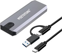 Внешний адаптер для жесткого диска M.2 NVMe без использования инструментов - WEETOTUNG USB 3.1 Gen2 PCIE SSD Case Drive - Поддержка клавиш M и B&amp;M для SSD 2230/2242/2260/2280 1000022404
