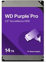 Внутренний жесткий диск Western Digital WD Purple Pro Surveillance 14 ТБ - SATA 6 Гбит/с, кэш 512 МБ, 3,5 дюйма - WD142PURP 1000022477