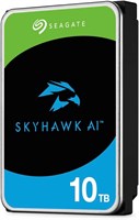 Seagate SkyHawk AI, 10 ТБ, внутренний видеонакопитель, 3,5 дюйма, SATA, 6 Гбит/с, кэш 256 МБ, для системы видеонаблюдения DVR/NVR, 3-летняя гарантия Rescue Services (ST10000VE001) 1000022508