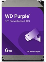 Внутренний жесткий диск Western Digital Purple Surveillance HDD, 6 ТБ, SATA 6 Гбит/с, кэш 256 МБ, 3,5 дюйма - WD64PURZ 1000022512