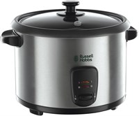 Russell Hobbs Cuociriso 10 Tazze, 700 Вт, 1,8 литра, лопаточка и Misurino Inclusi, Acciaio Inox, 19750-56 1000022588