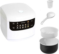 Рисоварка Angju, низкосахарная рисоварка 2 л, 10 в 1 низкоуглеводная рисоварка с пароваркой, интеллектуальное управление, многофункциональное приготовление риса, таймер, поддержание температуры в течение 8 часов, для риса, каши и супа. 1000022629