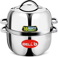 Рисоварка iBELL премиум-класса из нержавеющей стали, 1 килограмм, с термоизоляцией, для индукционных плит, с резиновой прокладкой. 1000022632