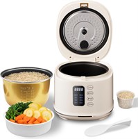 Рисоварка, 2,5 л, Home Intelligence, многофункциональная, с возможностью приготовления на пару и другими функциями, функция автоматического запуска через 24 часа, подходит для 2-3 человек, в комплекте поддон для приготовления на пару, мерные стаканчики и 1000022668