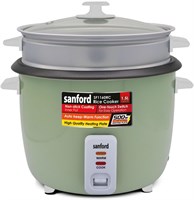 Рисоварка Sanford 1,5 л с функцией приготовления на пару и подогрева | Мощность 500 Вт | Антипригарное покрытие | (ЗЕЛЕНЫЙ) 1000022687
