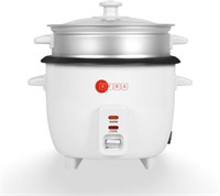 Рисоварка Afra, 1,5 литра, внутренняя кастрюля с антипригарным покрытием, стеклянная крышка, алюминиевая нагревательная пластина, функция поддержания температуры, мерный стаканчик и ложка, AF-1550RCWT, гарантия 2 года. 1000022720