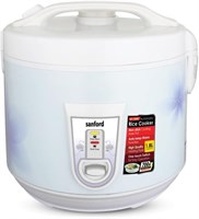 Рисоварка Sanford 1,8 л с функцией поддержания температуры | Мощность 700 Вт | Внутренняя кастрюля с антипригарным покрытием | Управление одним касанием | В комплекте пароварка, чашка и ложка | Белый цвет с цветочным рисунком 1000022722