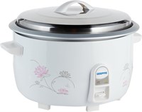 Электрическая рисоварка Geepas GRC4322 объемом 8,0 л | Мощность 2500 Вт | Внутренняя кастрюля с антипригарным покрытием | Автоматическое приготовление | Легкая очистка | Защита от перегрева | Готовьте и отпаривайте полезные овощи 1000022729