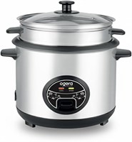 Рисоварка Ogera, объем 1,8 л | Антипригарное покрытие, функции приготовления на пару, варки и подогрева | Нержавеющая сталь | OG9500RC | Гарантия 2 года. 1000022745