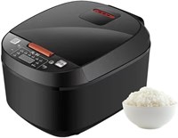 Бытовая интеллектуальная электрическая рисоварка объемом 5 л, многофункциональная рисоварка большой вместимости с функцией запоминания времени приготовления, внутренняя кастрюля с антипригарным покрытием, в комплекте мерный стакан и ложка. 1000022752