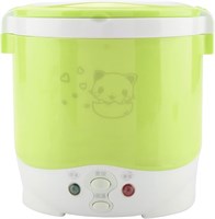 Портативная электрическая рисоварка 24 В 140 Вт 1 л для автомобилей, многофункциональная кухонная пароварка, легкая и компактная, идеально подходит для путешествий. 1000022785