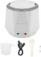 Портативная электрическая рисоварка 24 В, автомобильный ланч-бокс из нержавеющей стали, термосумка для ланча, подогреватель еды для грузовика, 1,3 л (белый) 1000022806