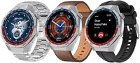 HainoTeko Germany GT5 Pro RW-65 - это смарт-часы с крупным AMOLED-дисплеем, голосовым помощником, 3 мощными ремешками и возможностью беспроводной зарядки, предназначенные специально для мужчин. Часы выполнены в серебристом цвете 1000022998