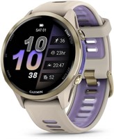 Garmin® Forerunner® 570 - это умные часы с улучшенным GPS для бега и триатлона, оснащенные AMOLED-дисплеем. Они имеют функции тренировки и восстановления, идеально подходят для спортсменов. Часы имеют корпус цвета 