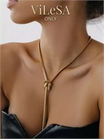 Женский аксессуар ViLeSA - это длинное колье, которое можно носить как галстук на шею 1000023124