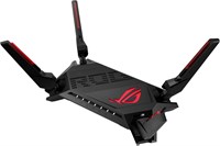 ASUS ROG Rapture GT-AX6000 Двухдиапазонный игровой маршрутизатор WiFi 6 с возможностью расширения, двумя портами 2.5G, трехуровневым ускорением игр, подсветкой Aura RGB, совместимостью с AiMesh — черный 1000023873