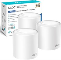 TP-Link Deco X50 (3 шт.) AX3000 Мбит/с Mesh WiFi 6 система, управление с помощью ИИ, покрытие до 6500 футов, WiFi Mesh система, WiFi роутер, усилитель WiFi, игры и 4K, простая настройка, Alexa и Google Home 1000023883