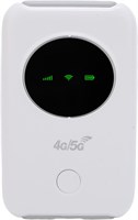 Портативный мобильный хотспот 5G, 4G LTE Wi-Fi роутер со слотом для SIM-карты, высокоскоростной интернет 300 Мбит/с, светодиодный экран, аккумулятор 3200 мАч, возможность подключения 10 устройств, идеально подходит для путешествий и использования на откры 1000018523
