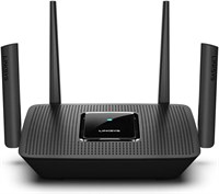Маршрутизатор Linksys Mesh Wi-Fi 5, трехдиапазонный, зона покрытия 3000 кв. футов, более 25 устройств, поддержка гостевого Wi-Fi, родительский контроль, 3,0 Гбит/с (AC3000) - MR9000. 1000023958