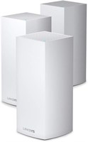 Linksys Velop MX12600 Трехдиапазонная Mesh WiFi-система для всего дома (MX4200) — маршрутизатор, расширитель и усилитель сигнала Wi-Fi до 9000 кв. футов, скорость в 3,5 раза выше для более чем 120 устройств, MU-MIMO и родительский контроль — комплект из 3 1000023990