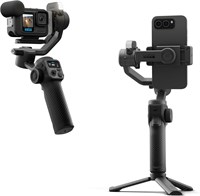 Многофункциональный стабилизатор GoPro Fluid Pro AI с функцией отслеживания объекта и встроенным заполняющим светом для камер GoPro и смартфонов. 86097