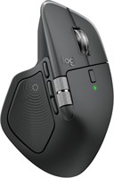 Logitech MX Master 4, эргономичная беспроводная мышь с улучшенной тактильной обратной связью, сверхбыстрой прокруткой, зарядкой через USB-C, Bluetooth, Windows, MacOS — графитовый цвет. 1000024337