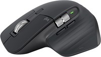 Беспроводная мышь Logitech MX Master 3S Standard Edition с USB-приемником Logi Bolt, сверхбыстрая прокрутка, эргономичная, 8K DPI, отслеживание движения по стеклу, бесшумные щелчки, USB-C, Bluetooth, Windows, Linux, Chrome — графитовый цвет. 1000024343
