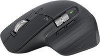 Logitech MX Master 3S — беспроводная высокопроизводительная мышь с ультрабыстрой прокруткой, эргономичной конструкцией, разрешением 8K DPI, функцией отслеживания движения по стеклу, тихими щелчками, USB-C, Bluetooth, совместимостью с Windows, Linux и Chro 1000024344