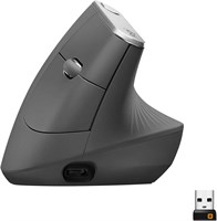 Беспроводная эргономичная мышь Logitech MX Vertical, совместимая с несколькими устройствами, с поддержкой Bluetooth или беспроводной связи 2,4 ГГц и USB-приемником Unifying, цвет графитово-черный. 1000024347