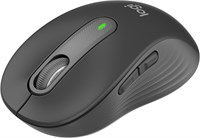 Беспроводная мышь Logitech Signature M650 — для рук маленького и среднего размера, срок службы батареи 2 года, бесшумные щелчки, настраиваемые боковые кнопки, Bluetooth, совместимость с несколькими устройствами (графитовый цвет) 1000024351