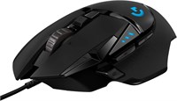 Проводная игровая мышь Logitech G502 HERO High Performance, сенсор HERO 25K, разрешение 25 600 DPI, RGB-подсветка, регулируемые грузики, 11 программируемых кнопок, встроенная память, совместимость с ПК/Mac. 1000024353